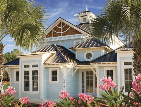 blue stucco beach house metal roof|coastal stucco house exterior.